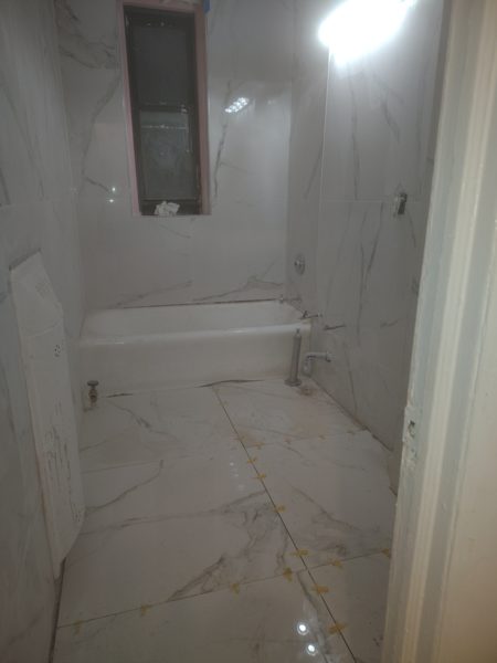 Marble Bathroom — Bathrooms project by NC Total Construction