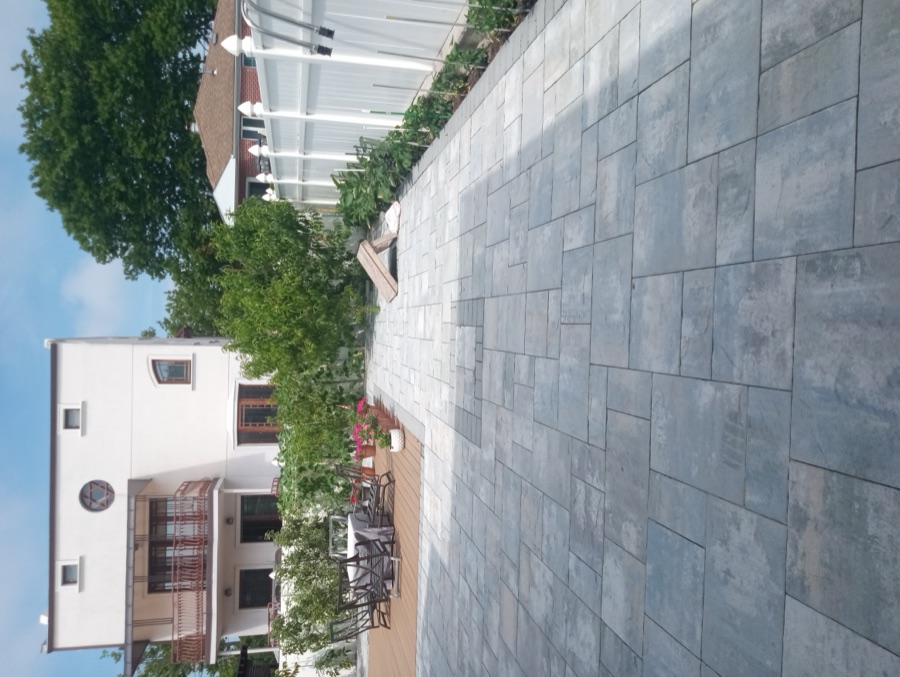 Paver patio and masonry hardscape installation