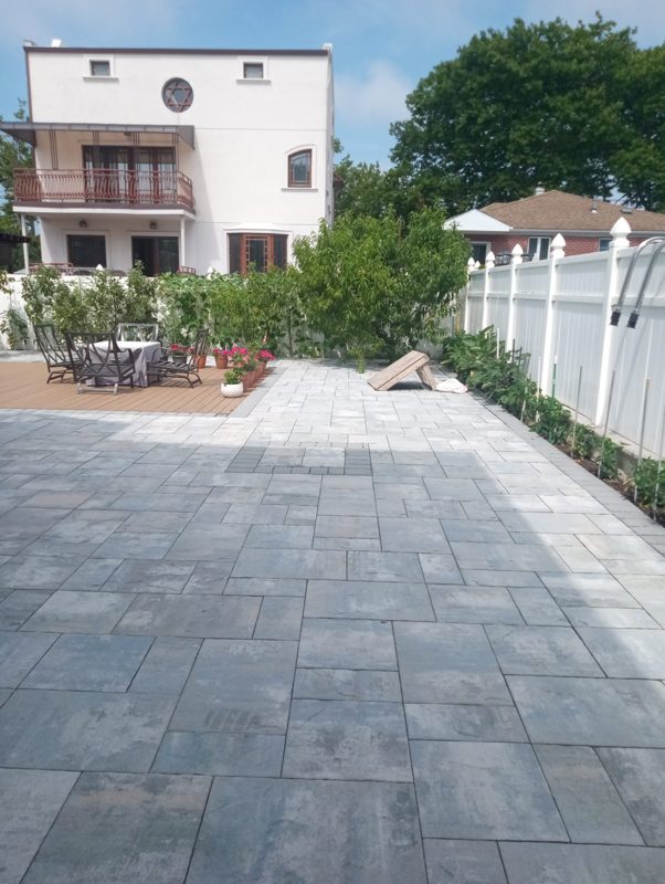 Paver driveway and walkway installation in Staten Island