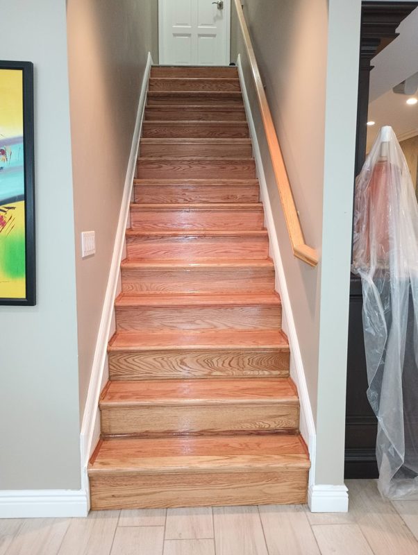 Freshly taped and finished drywall walls in a Brooklyn apartment